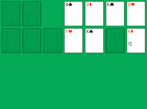 Image of klondike solitaire gameplay